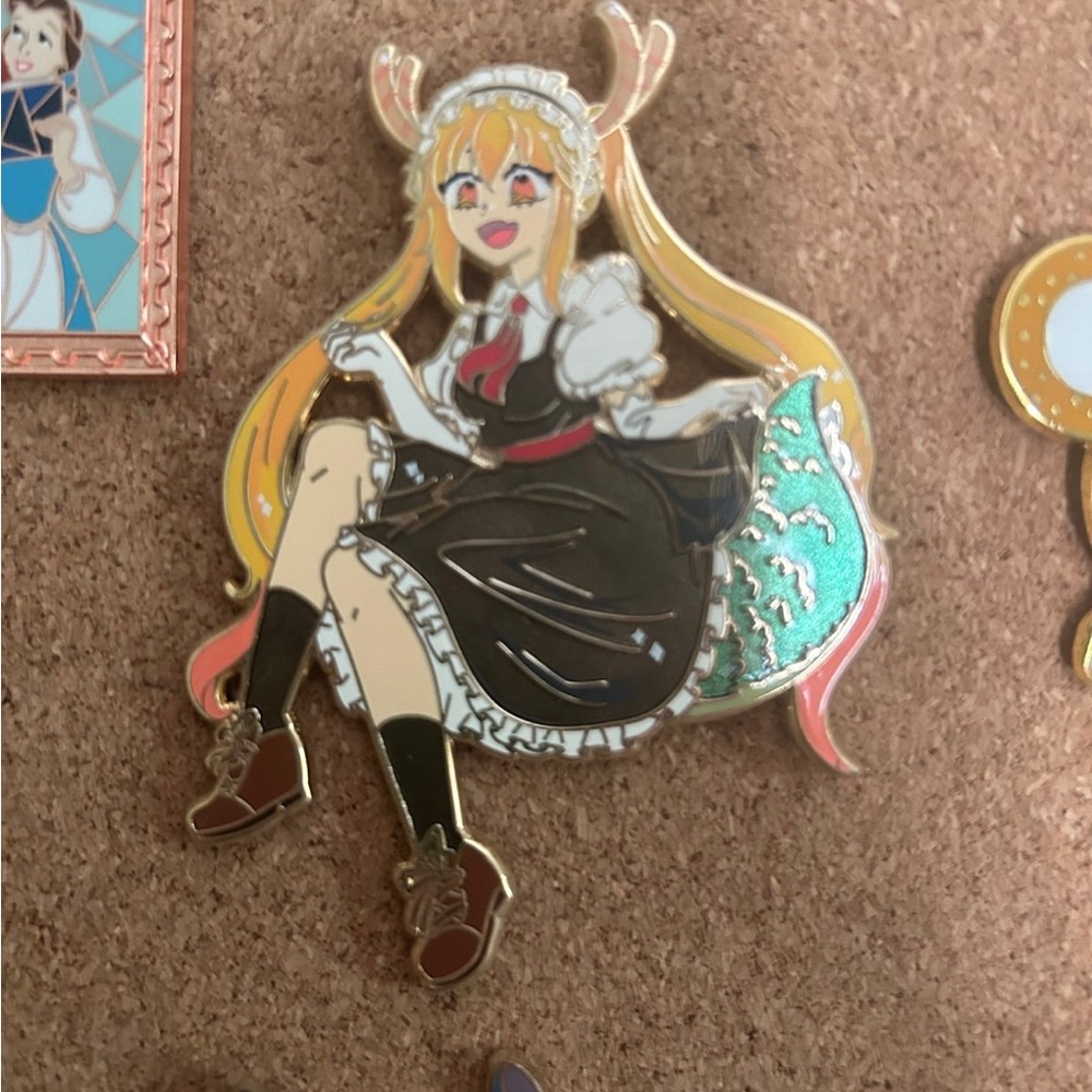 Anime girl enamel pin